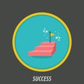 success icon. Vector illustration decorative design