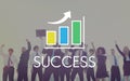 Success Increasing Bar Chart Concept Royalty Free Stock Photo