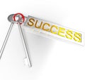 Success Keys Shows Victory Achievement Or Succeed Royalty Free Stock Photo