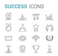 Success Line Icons