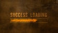 Success loading concept with hyperspace suitable for business presentation progress bar loading success, Success loading concept Royalty Free Stock Photo