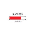 Success Loading Logo. Loading Icon Vector Illustration