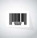 success needs preparation barcode sign concept