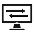 Success online market icon, simple style