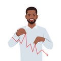 Success online trader, stock market and crypto currency internet trading, technical analysis