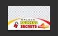 success online YouTube thumbnail clickable design template vector