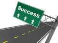 Success road sign Royalty Free Stock Photo