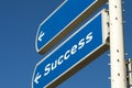 Success Roadsign Royalty Free Stock Photo