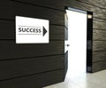 Success sign, office open door Royalty Free Stock Photo