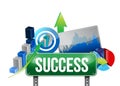 Success sign and set concept illustration design Royalty Free Stock Photo