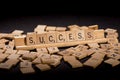 Success Spelled Out in Scrabble Letters Royalty Free Stock Photo