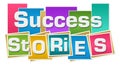 Success Stories Colorful Squares Stripes