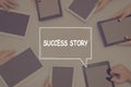 SUCCESS STORY CONCEPT Business Concept. Royalty Free Stock Photo