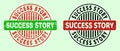 SUCCESS STORY Round Bicolour Stamp Seals - Rubber Texture