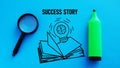 Success story is shown using the text Royalty Free Stock Photo