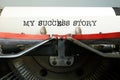 Success story is shown using the text Royalty Free Stock Photo