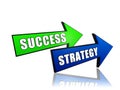 Success and strategy in arrows Royalty Free Stock Photo