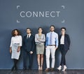 Success, teamwork and united community pose of business workers standing together. Modern global office team feeling Royalty Free Stock Photo