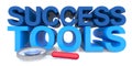 Success tools on white