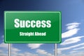 Success traffic sign Royalty Free Stock Photo