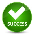 Success (validate icon) elegant green round button