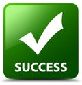 Success (validate icon) green square button