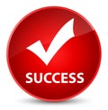 Success (validate icon) elegant red round button