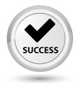 Success (validate icon) prime white round button