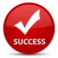 Success (validate icon) special red round button
