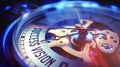 Success Vision - Wording on Pocket Watch. 3D Render. Royalty Free Stock Photo