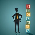 Success word block