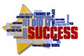 Success Word Cloud Royalty Free Stock Photo