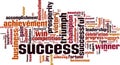 Success word cloud Royalty Free Stock Photo