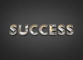 Success word made from Mechanic alphabet