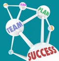 Success Words - Connected Spheres Royalty Free Stock Photo