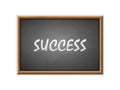 Success written on a blackboard