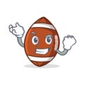 Successful American football character cartoon