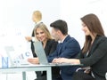 Successful busines team in an modern office Royalty Free Stock Photo