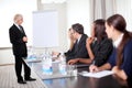 Successful business executive heading conference Royalty Free Stock Photo