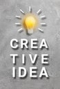 Successful business idea and creative innovation concept