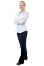 Successful business lady posing confidently Royalty Free Stock Photo