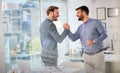 Successful business people completed business meeting Royalty Free Stock Photo