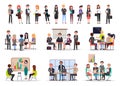 Successful Business People on Meetings Poster Royalty Free Stock Photo