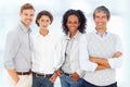 Successful business people. Portrait of four business partners standing together. Royalty Free Stock Photo