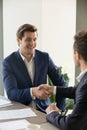 CEO congratulating new member of business team Royalty Free Stock Photo