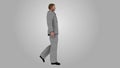 Successful Businessman with full suit walking toward success, seamless loop, Full HD, QuickTime MOV