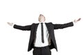 Successful businessman with outstretched arms Royalty Free Stock Photo