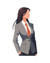 Successful businesswoman standing design