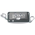 Successful button backspace in the shape cartoon Royalty Free Stock Photo