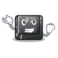 Successful button f7 in the shape mascot Royalty Free Stock Photo